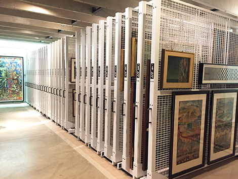 Modular storage system for paintings and museum reserves - Groupe SOMR